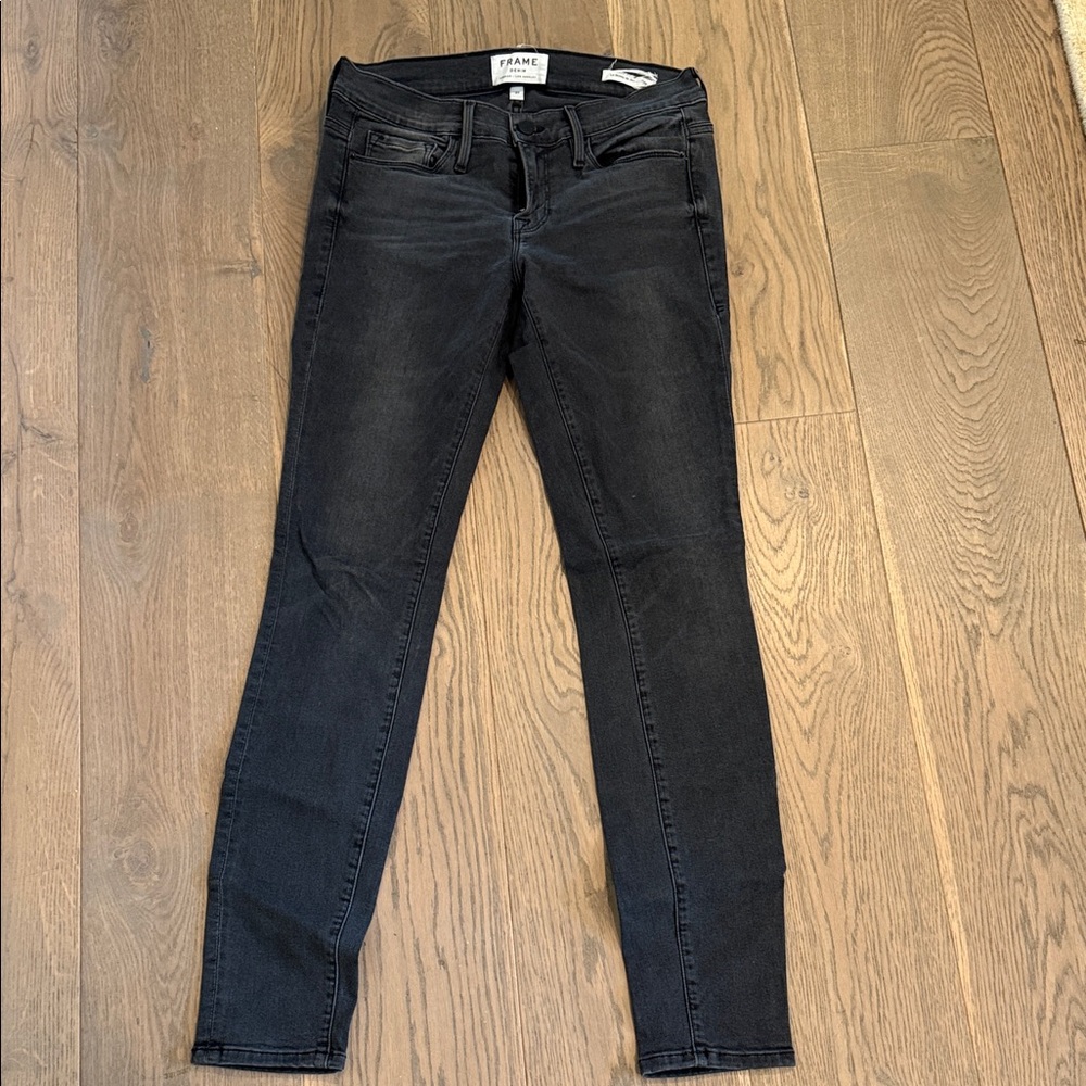 FRAME Denim Black Skinny Jeans – Size 27